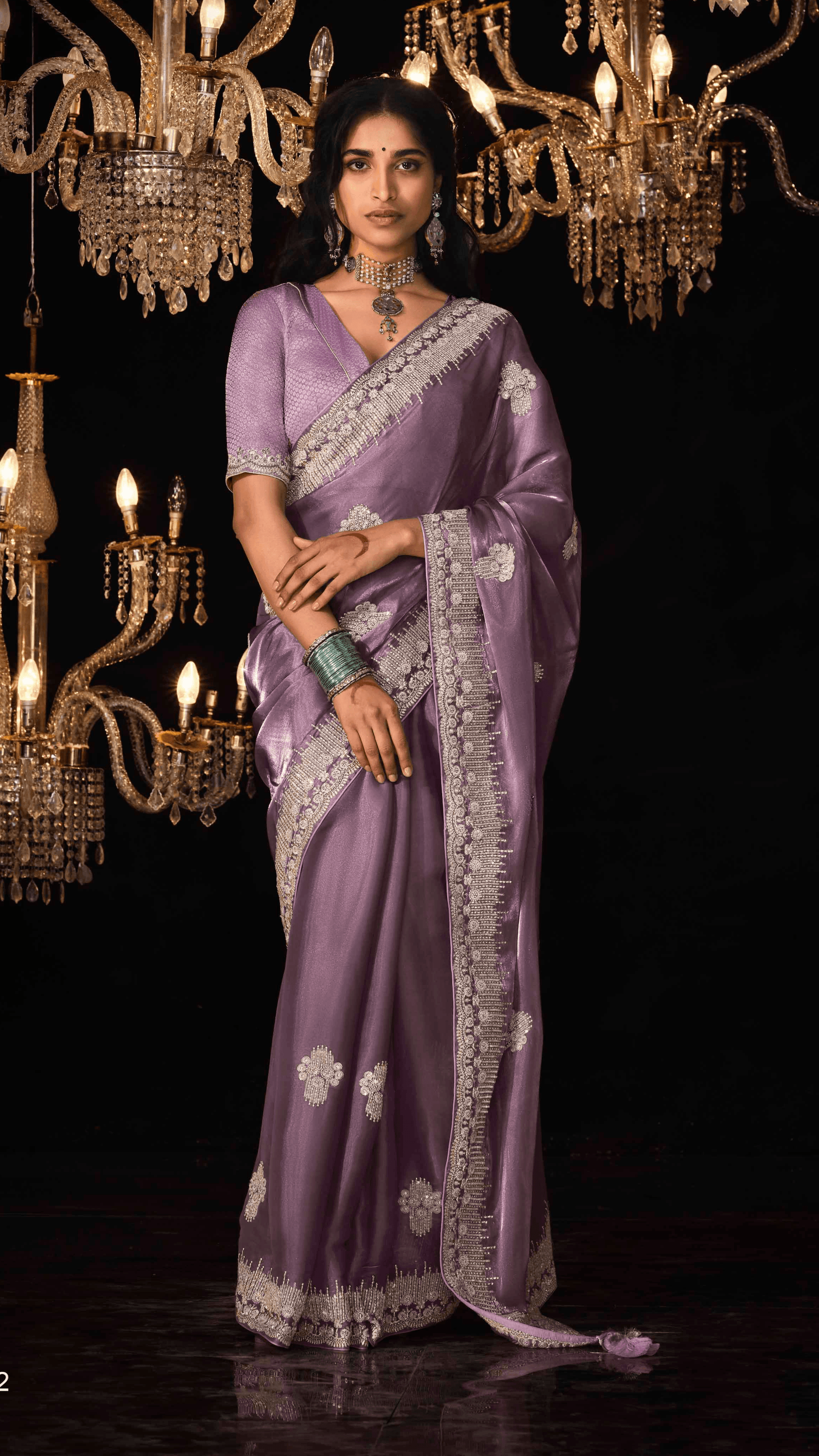 THE ROYAL GRACE – PURPLE KANJIVARAM SILK SAREE - Kimora.in