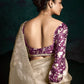 The Beige Designer Organza Saree: Effortless Elegance for Every Occasion