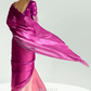Bloomline Organza Tissue Saree In Pink And Peach