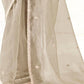 Royal Grey Saree with Blue Blouse – Where Elegance Meets Fresh Charm