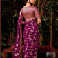 Royel Wine Silk Saree By Kimora