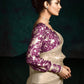 The Beige Designer Organza Saree: Effortless Elegance for Every Occasion