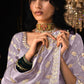 Royal Plum Tissue Saree In Lavender