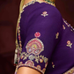 Lavender Banarasi Viscose Saree with Royal Purple Blouse