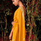 Yellow Designer Silk Saree with Red Zari Weaving