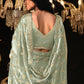Olivya Soft Silk Saree In Olive Green