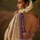 Majestic Shimmer Bead Work Saree in Gold