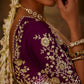 Majestic Shimmer Bead Work Saree in Gold