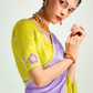 Yellow Shade Organza Saree