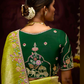 Green Banarasi Silk Saree With Havy Work