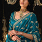 Mayurika Soft Silk Saree In Peacock Blue