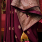 Wine Silk Saree By Kimora