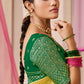 Yellow Weaving Silk Saree With Embroidered Blouse