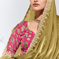 OLIVE GREEN SILK SAREE WITH EMBROIDERED BLOUSE – A TIMELESS ETHNIC STATEMENT - Kimora.in