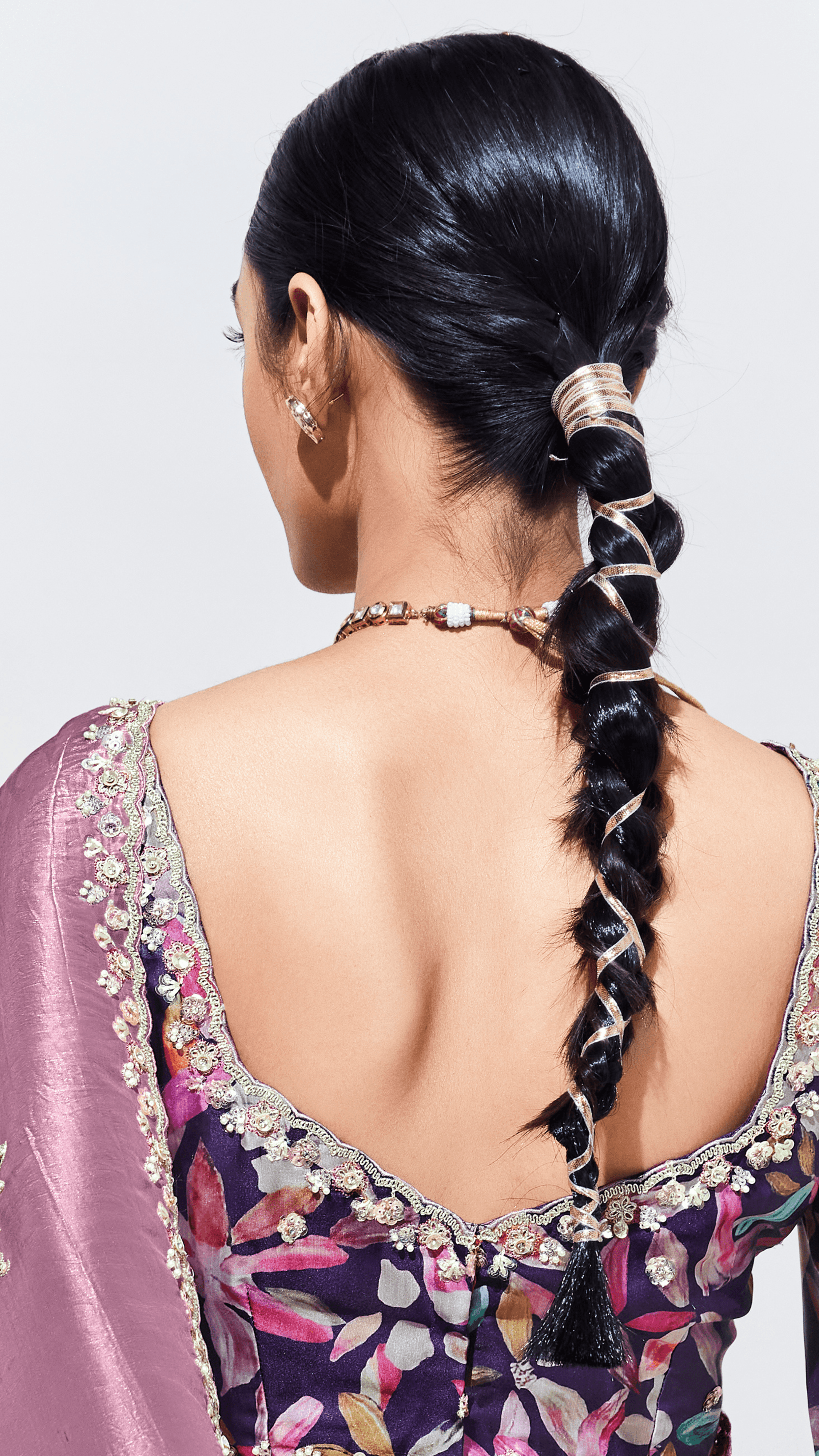 PINK SILK SAREE WITH EMBROIDERED BLOUSE – A PERFECT BLEND OF GRACE & ELEGANCE - Kimora.in
