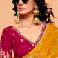 Aurelia Natural Crepe Saree in Yellow