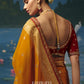 Graceful Weaving Handcrafted Saree In Mustard Yellow
