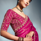 Fancy Organza Saree with Heavy Embroidered Blouse – Elegant Party Wear by Kimora