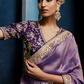 Wisteria Gadwal Tissue Silk Saree Purple