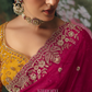 Gulabi Rani Tissue Silk Saree with Zari & Sequin Embroidery
