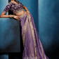 Wisteria Gadwal Tissue Silk Saree Purple