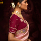 Blossom Pink Banarasi Silk Saree
