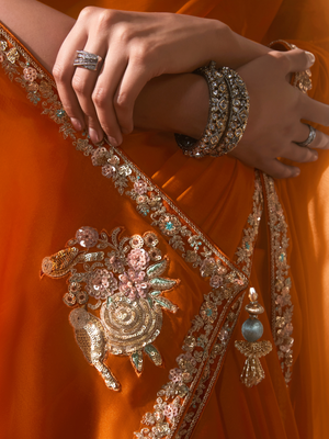 Orange Saree: Effortless Elegance for Every Occasion