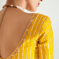 Yellow & Red Shade Organza Saree