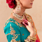 Shaded Pink & Orange Tussar Silk Saree