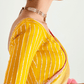 Yellow & Red Shade Organza Saree