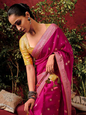 Pink Silk Saree – By Kimora