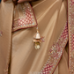 Kanakrekha Tissue Silk Saree Champagne Gold