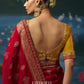 Vindya Weaving Handcrafted Saree In Red