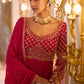 Rani Georgette Embroidered Ethnic Suit in Pink