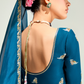 Navy Blue Shade Organza Saree