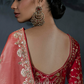 Riya Tissue Silk Saree Orange Pink Ombre