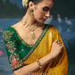 Elegant Weaving Handcrafted Saree In Yellow