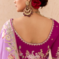 Shaded Pink & Lavender Tussar Silk Saree