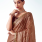 Rose Gold Silk Saree