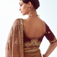 Rose Gold Silk Saree