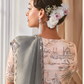 Grey Organza Saree with Multi Sequins Work & Grey Printed Blouse
