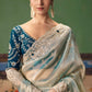 Mirai Fancy Tissue Rich Embroidered Saree In Pastel Green