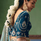 Mirai Fancy Tissue Rich Embroidered Saree In Pastel Green