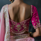 Soft Girl Tissue Silk Saree Ivory Pink Ombré