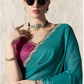 Neelanjali Soft Silk Saree Teal Blue