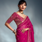 Fancy Organza Saree with Heavy Embroidered Blouse – Elegant Party Wear by Kimora
