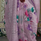 ORCHID PURPLE ORGANZA BRASSO SAREE