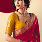 Karwa Chauth Special: Red Saree with Yellow Blouse