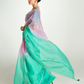 Teal Shade Organza Saree