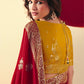 Karwa Chauth Special: Red Saree with Yellow Blouse